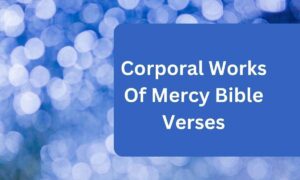 Corporal Works Of Mercy Bible Verses